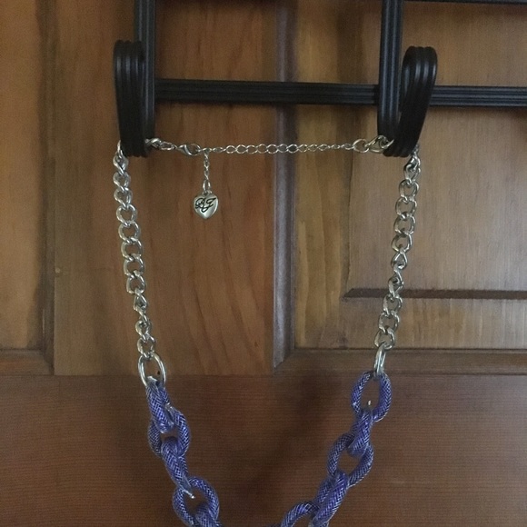 Betsey Johnson crystal filled mesh choker - Picture 3 of 5